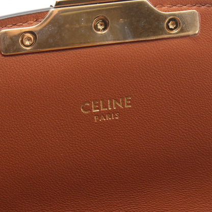 ティーン トリオンフ ショルダーバッグ PVC レザー ブラック ブラウン セリーヌ バッグ CELINE