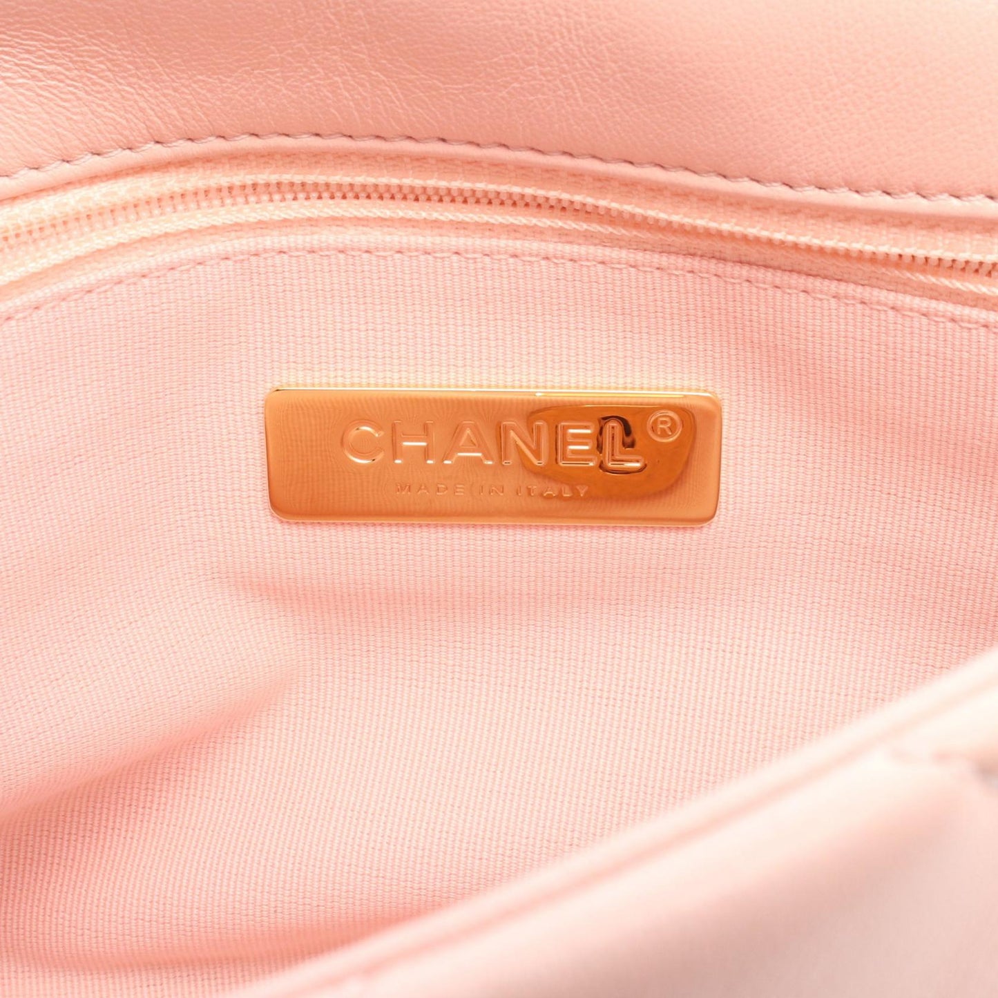 19 ディズヌフ マトラッセ チェーンショルダーバッグ レザー ピンク ゴールド金具 シャネル バッグ CHANEL