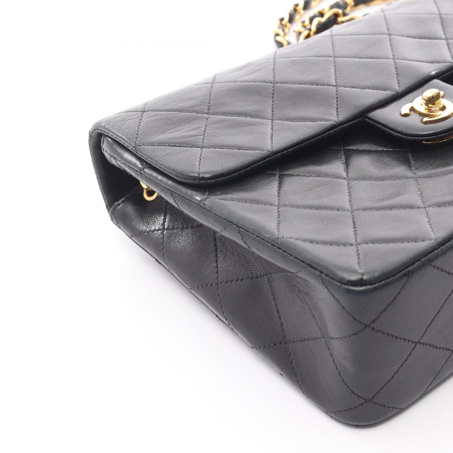 ミニマトラッセ20 チェーンショルダーバッグ ラムスキン ブラック ゴールド金具 シャネル バッグ CHANEL