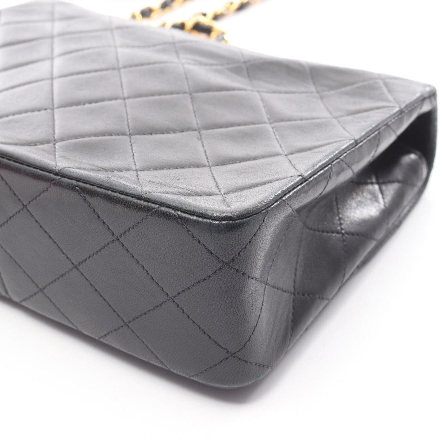 ミニマトラッセ20 チェーンショルダーバッグ ラムスキン ブラック ゴールド金具 シャネル バッグ CHANEL