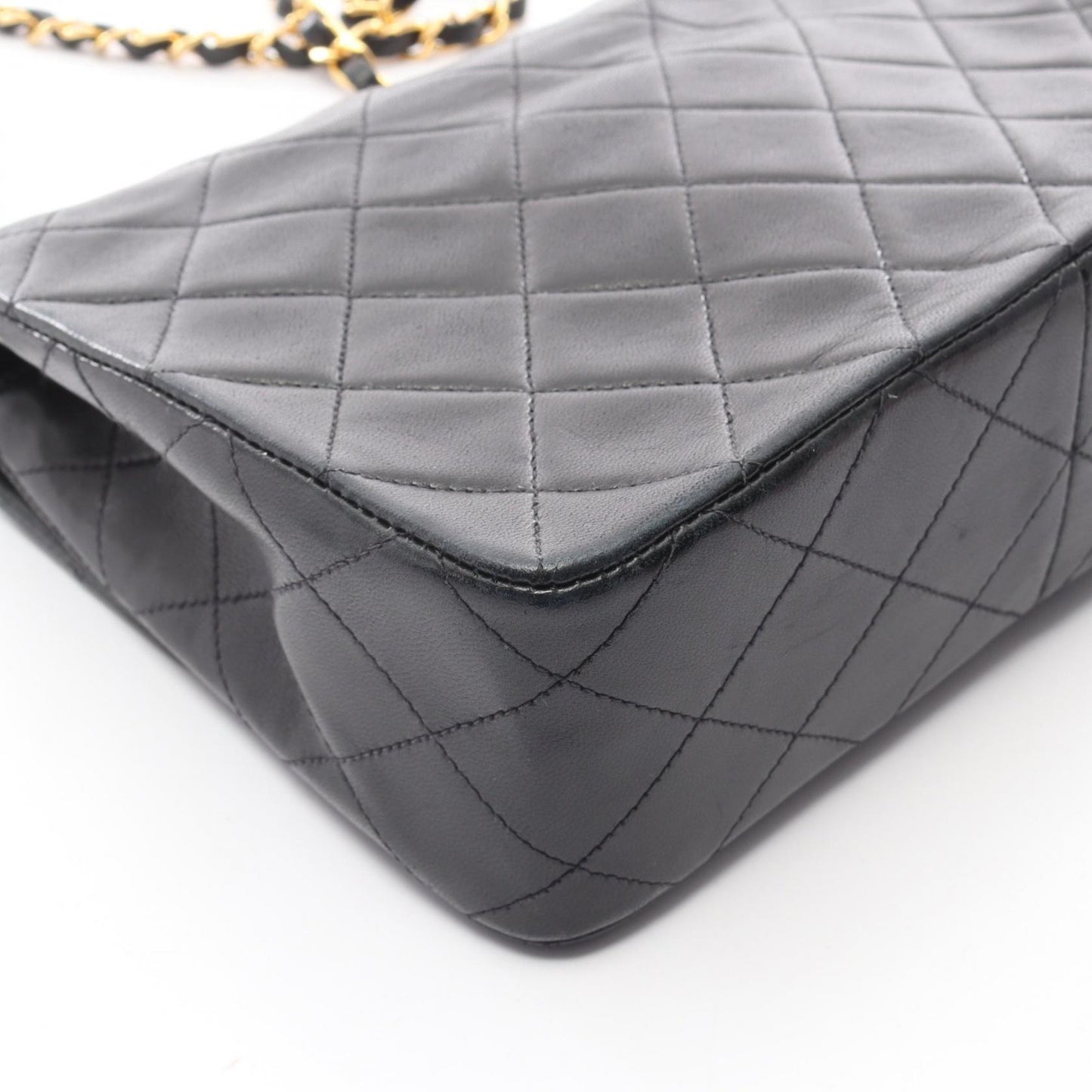 ミニマトラッセ20 チェーンショルダーバッグ ラムスキン ブラック ゴールド金具 シャネル バッグ CHANEL