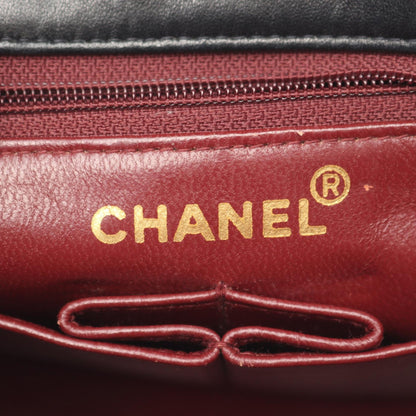 ミニマトラッセ20 チェーンショルダーバッグ ラムスキン ブラック ゴールド金具 シャネル バッグ CHANEL