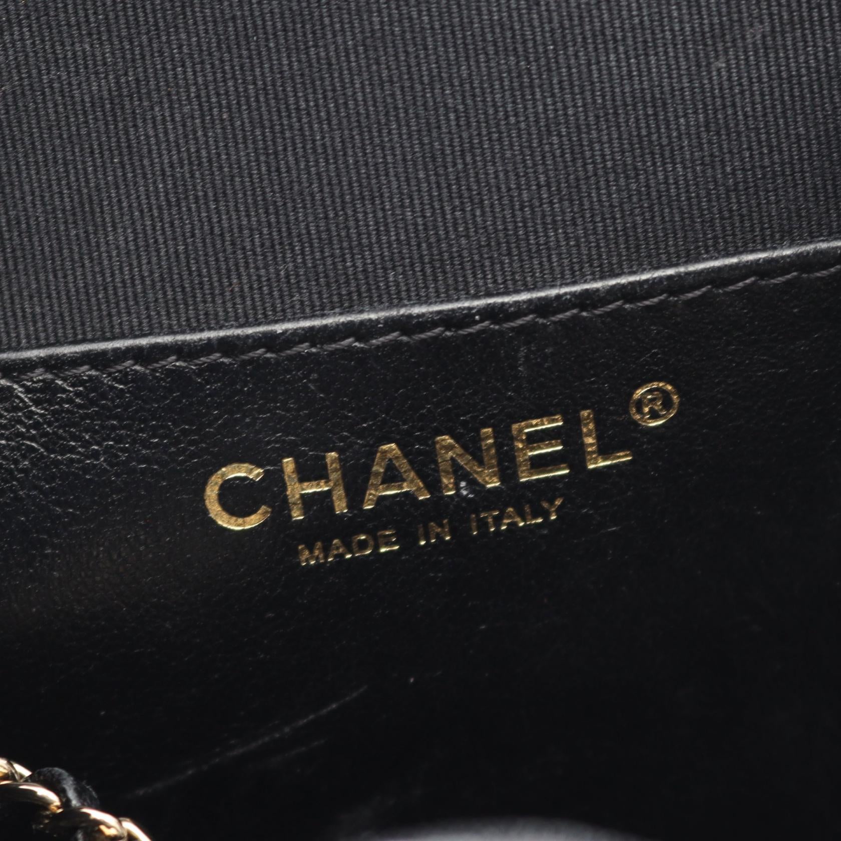 マトラッセ バックパック リュックサック ラムスキン ブラック ゴールド金具 メッシュ シャネル バッグ CHANEL