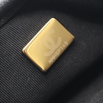 マトラッセ バックパック リュックサック ラムスキン ブラック ゴールド金具 メッシュ シャネル バッグ CHANEL
