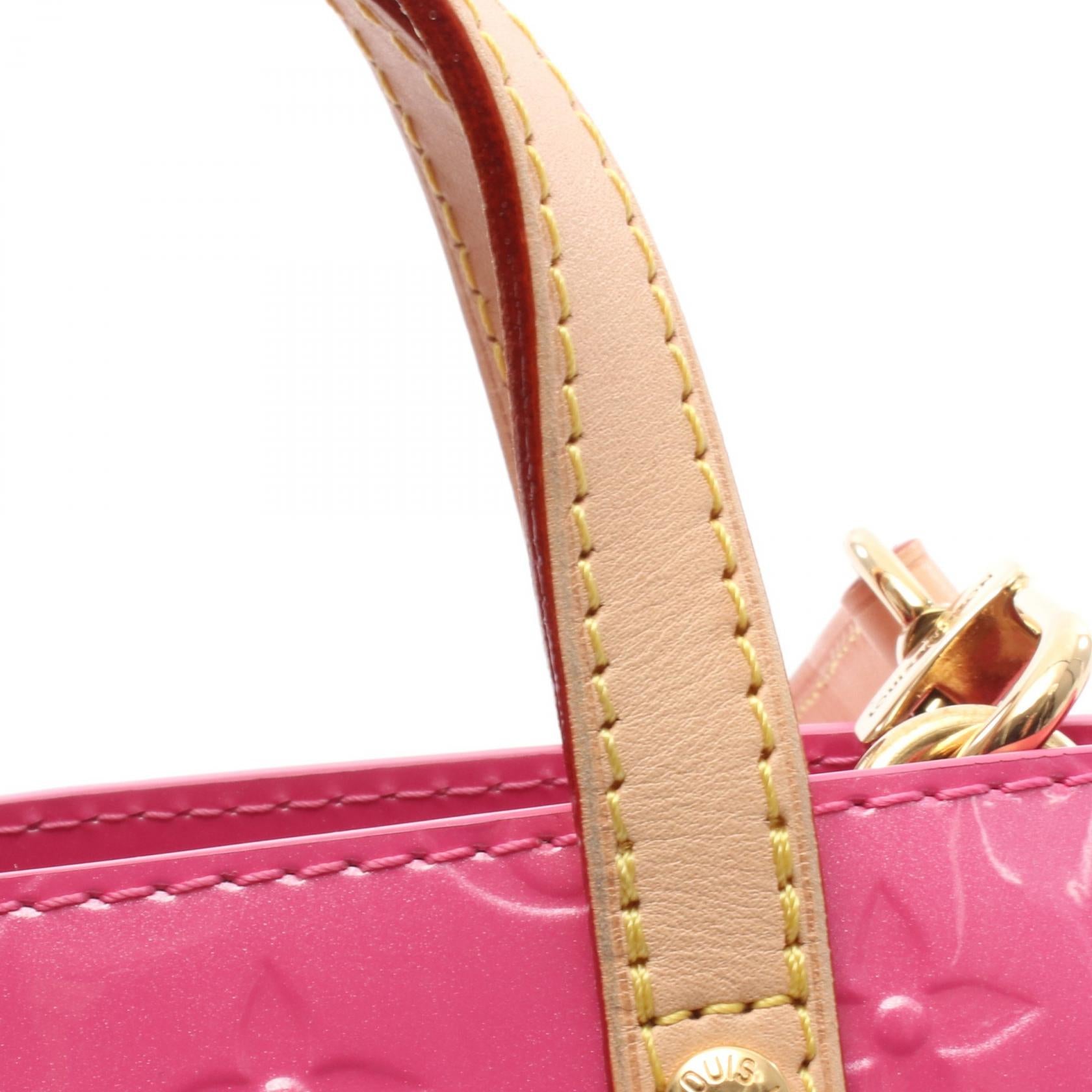 リードPM モノグラムヴェルニ ネオンピンク ハンドバッグ レザー ピンク 2WAY ルイヴィトン バッグ LOUIS VUITTON