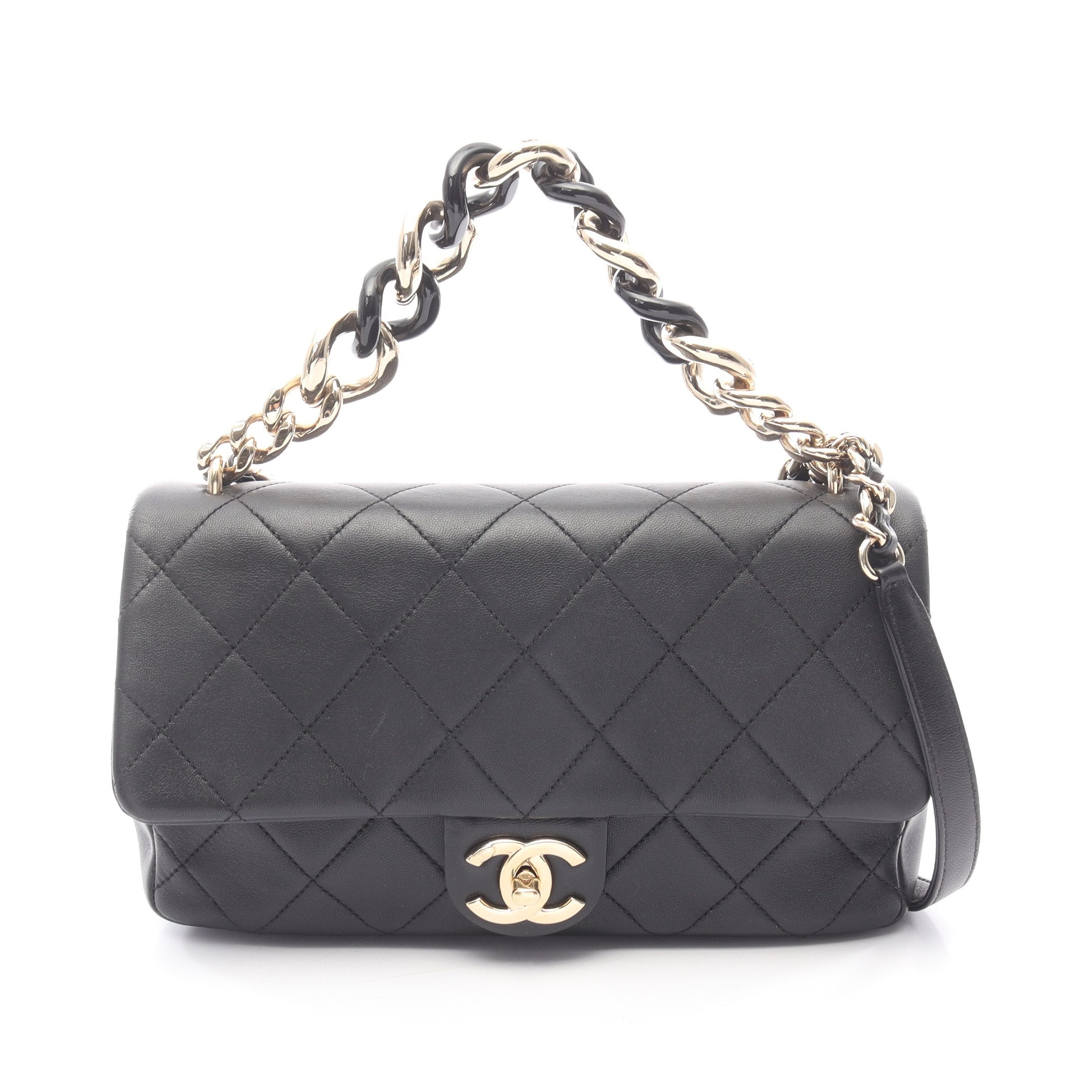 シャネル AP3295 ショルダーバッグ CHANEL(シャネル) ショルダーバッグ - AP3295 黒 ハート⁄ゴールド金具