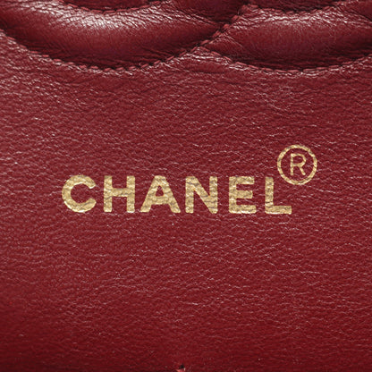 マトラッセ Wフラップ Wチェーンショルダーバッグ ラムスキン ブラック ゴールド金具 シャネル バッグ CHANEL