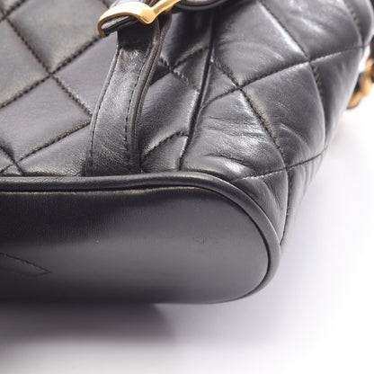 マトラッセ バックパック リュックサック ラムスキン ブラック ゴールド金具 シャネル バッグ CHANEL