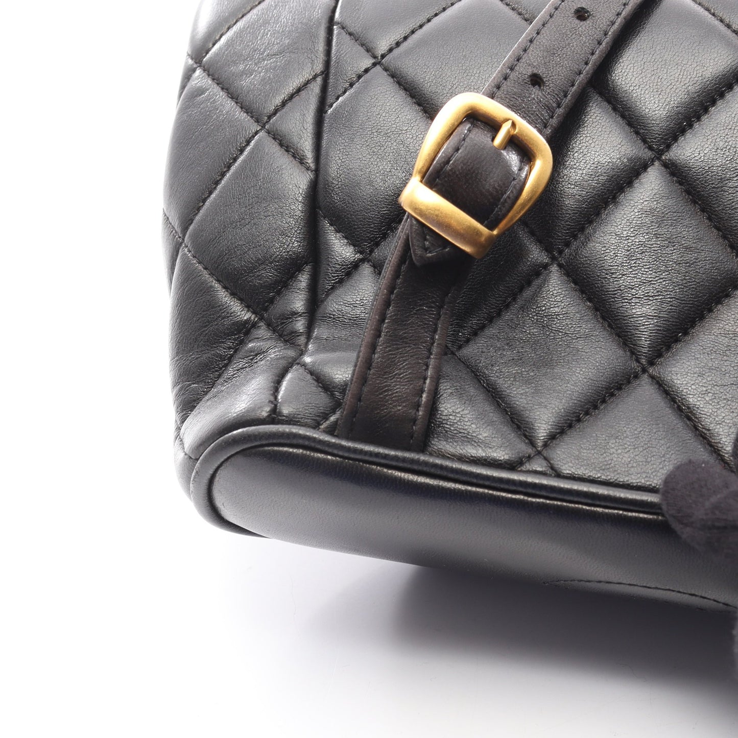 マトラッセ バックパック リュックサック ラムスキン ブラック ゴールド金具 シャネル バッグ CHANEL