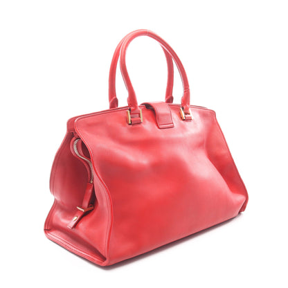Yライン カバス ハンドバッグ レザー レッド サンローランパリ バッグ SAINT LAURENT PARIS