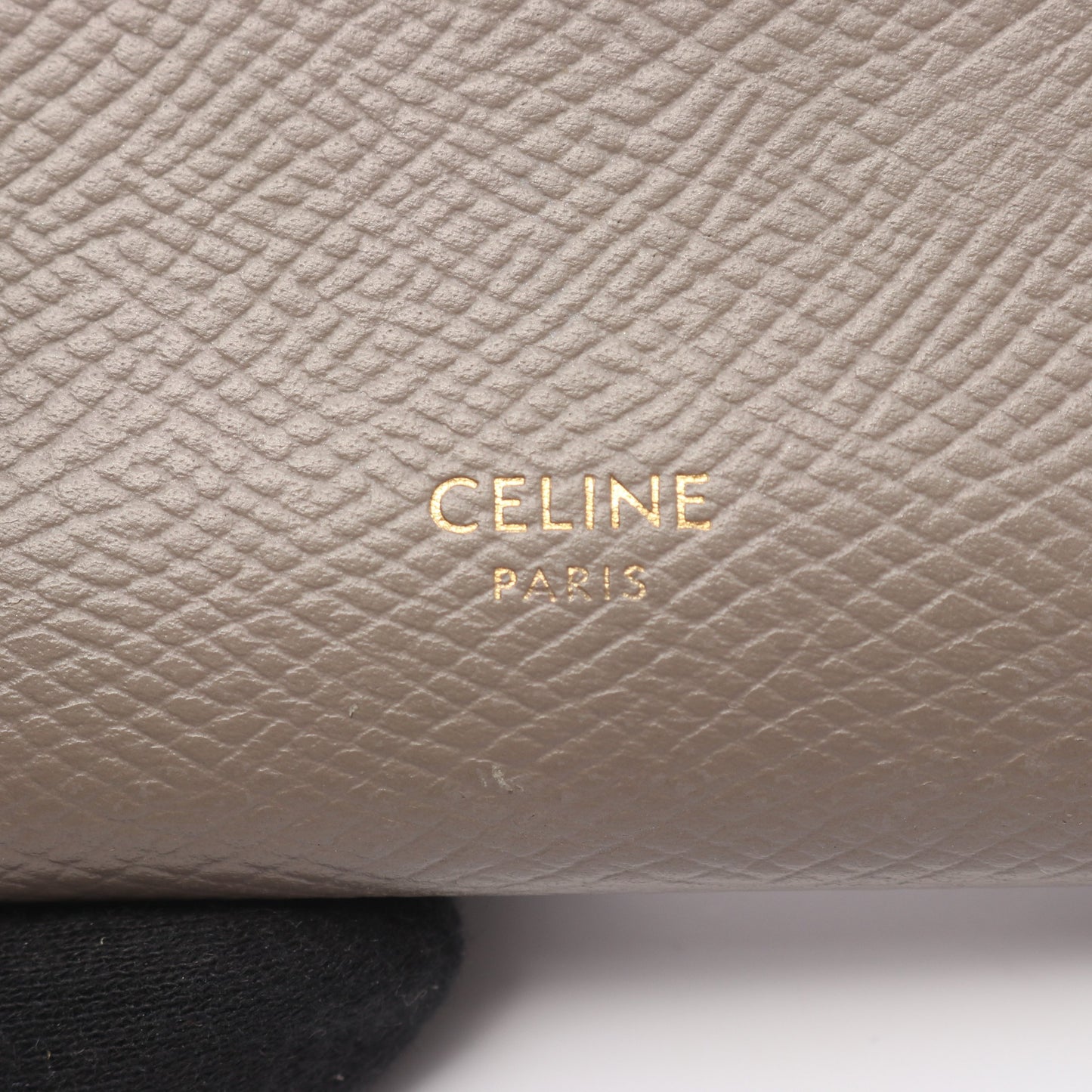 ミディアムストラップウォレット 二つ折り財布 レザー グレーブラウン ブルーグレー セリーヌ 財布・小物 CELINE