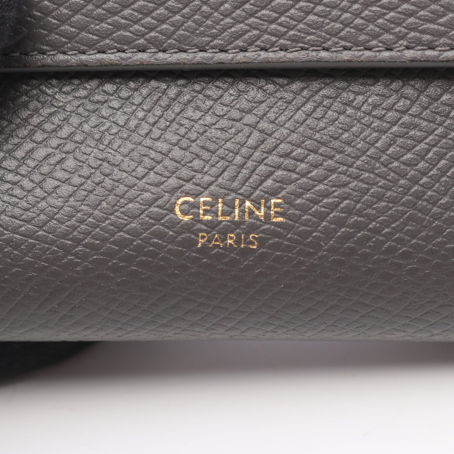 スモール トリフォールドウォレット 三つ折り財布 レザー グレー セリーヌ 財布・小物 CELINE