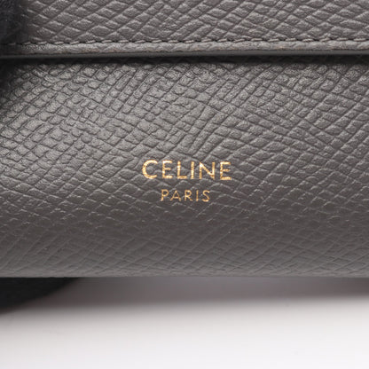 スモール トリフォールドウォレット 三つ折り財布 レザー グレー セリーヌ 財布・小物 CELINE