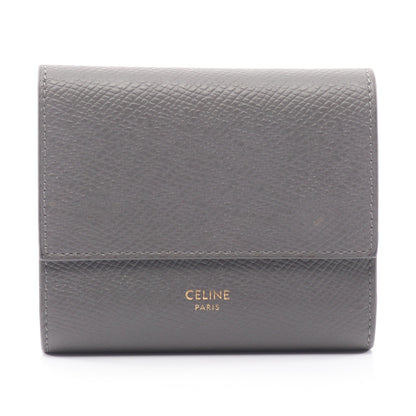 スモール トリフォールドウォレット 三つ折り財布 レザー グレー セリーヌ 財布・小物 CELINE