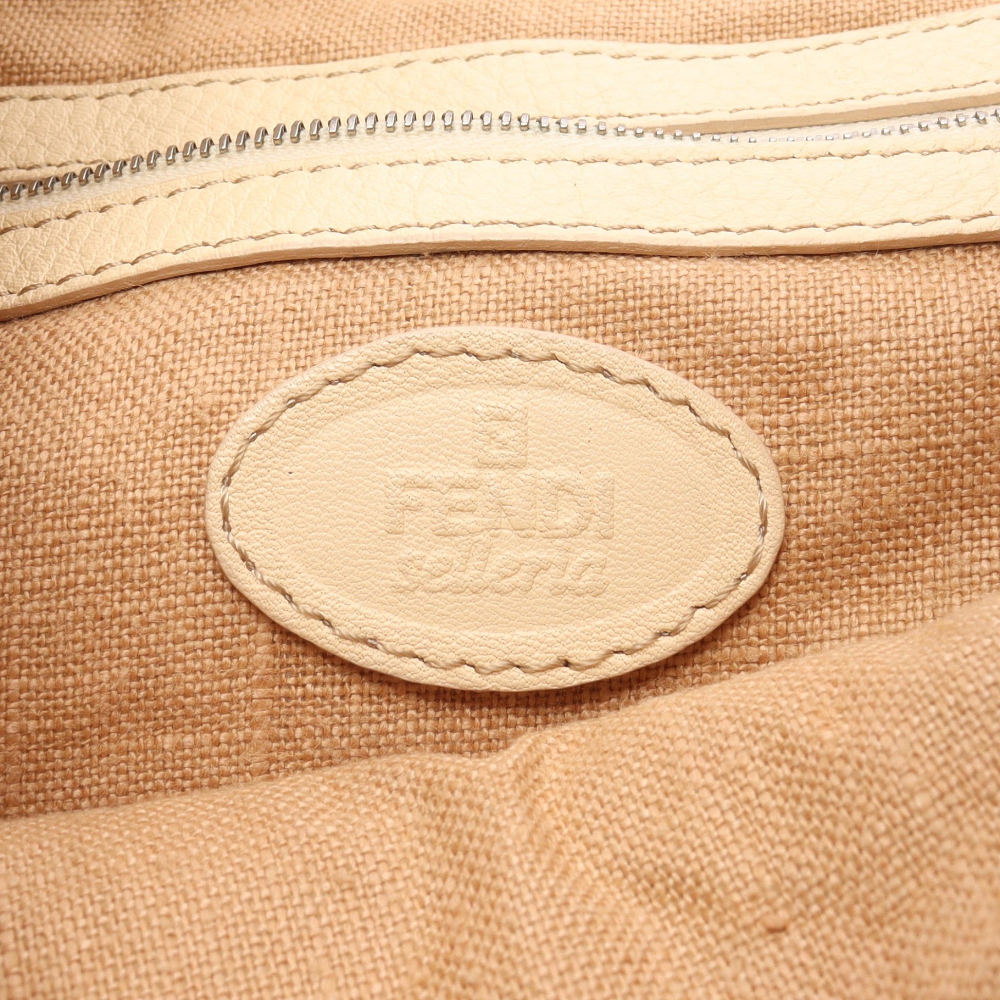 セレリア ハンドバッグ レザー ライトベージュ フェンディ バッグ FENDI
