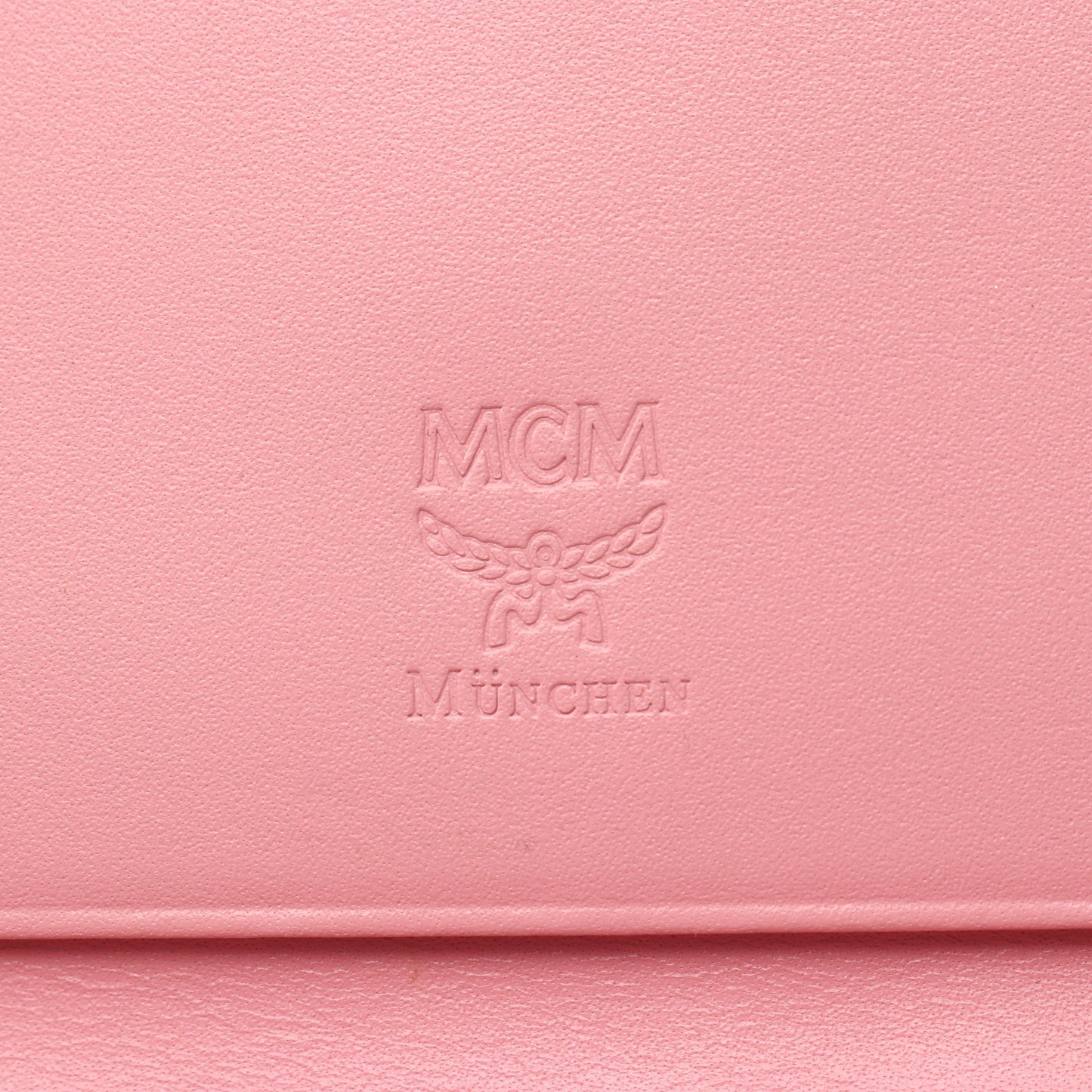 ヴィセトス 二つ折り長財布 PVC レザー ベージュ ピンク エムシーエム 財布・小物 MCM