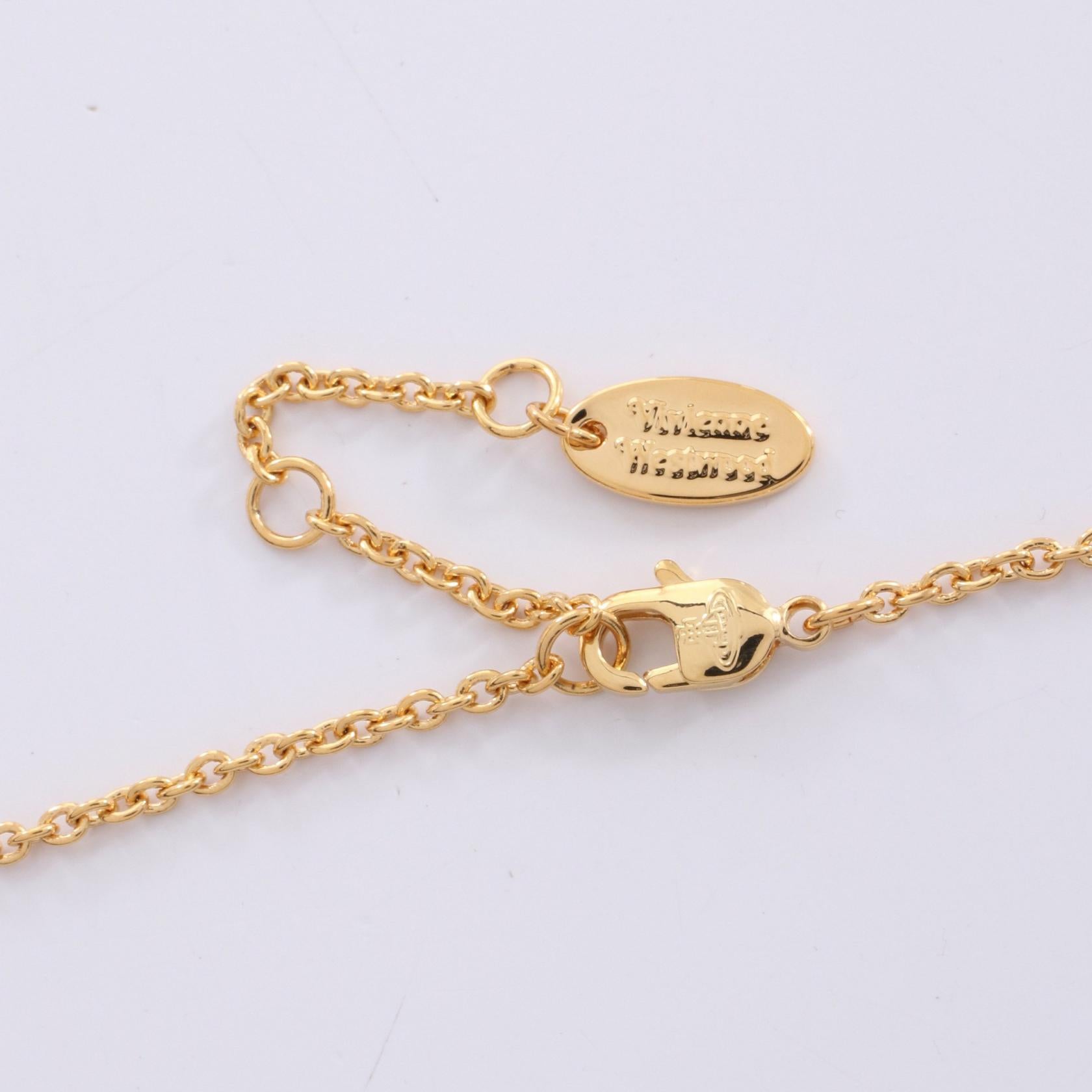 KIKA ORB ネックレス GP（ゴールドメッキ） ラインストーン ゴールド マルチカラー ヴィヴィアンウエストウッド アクセサリー Vivienne Westwood