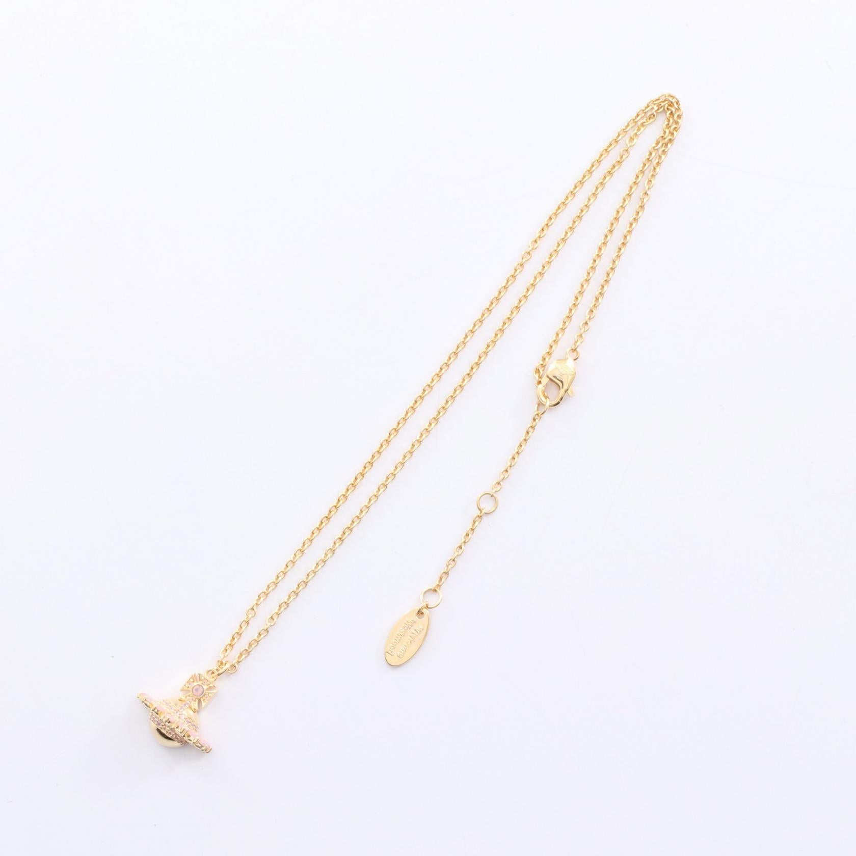 JORDANA ネックレス GP（ゴールドメッキ） ラインストーン ゴールド ピンク ヴィヴィアンウエストウッド アクセサリー Vivienne Westwood