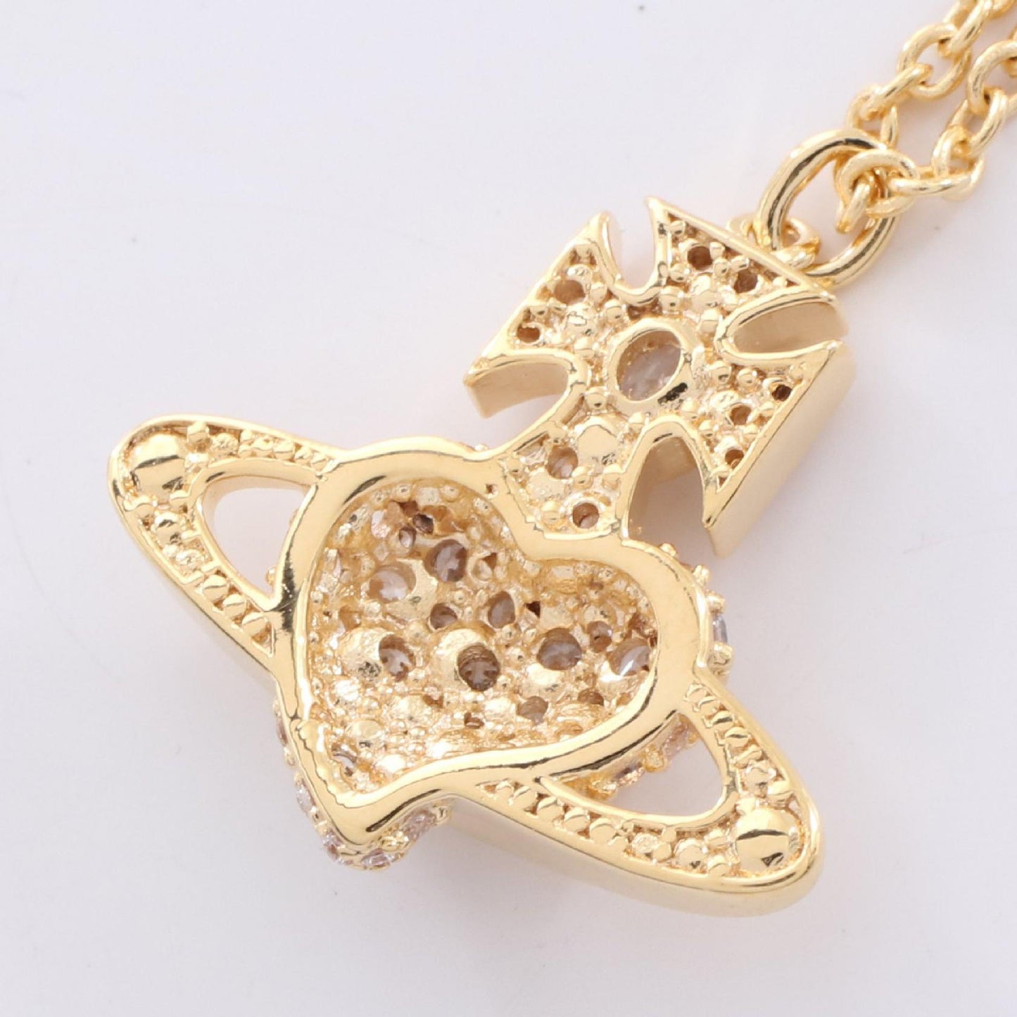 AGNATHA ネックレス GP（ゴールドメッキ） ラインストーン ゴールド クリア ヴィヴィアンウエストウッド アクセサリー Vivienne Westwood