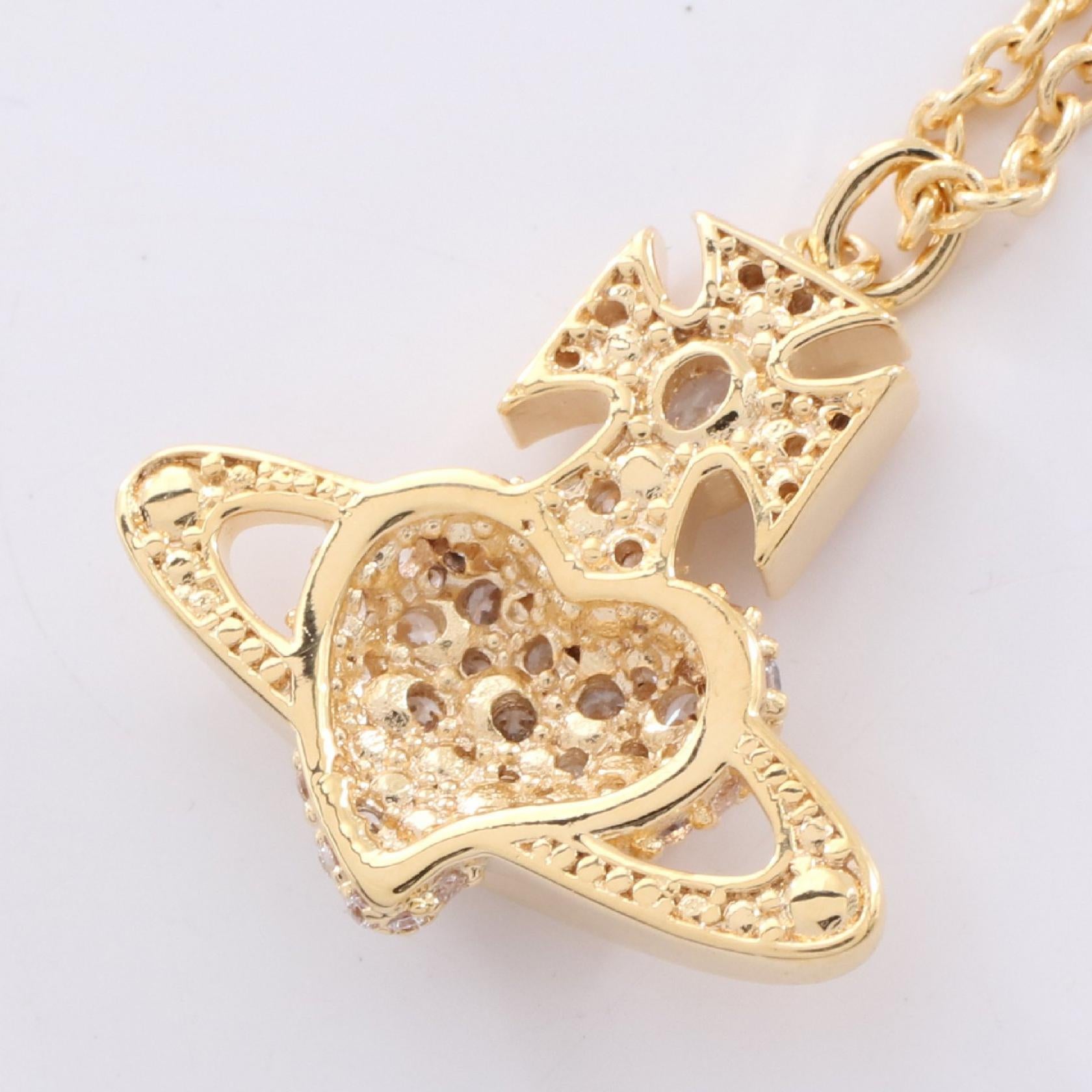 AGNATHA ネックレス GP（ゴールドメッキ） ラインストーン ゴールド クリア ヴィヴィアンウエストウッド アクセサリー Vivienne Westwood