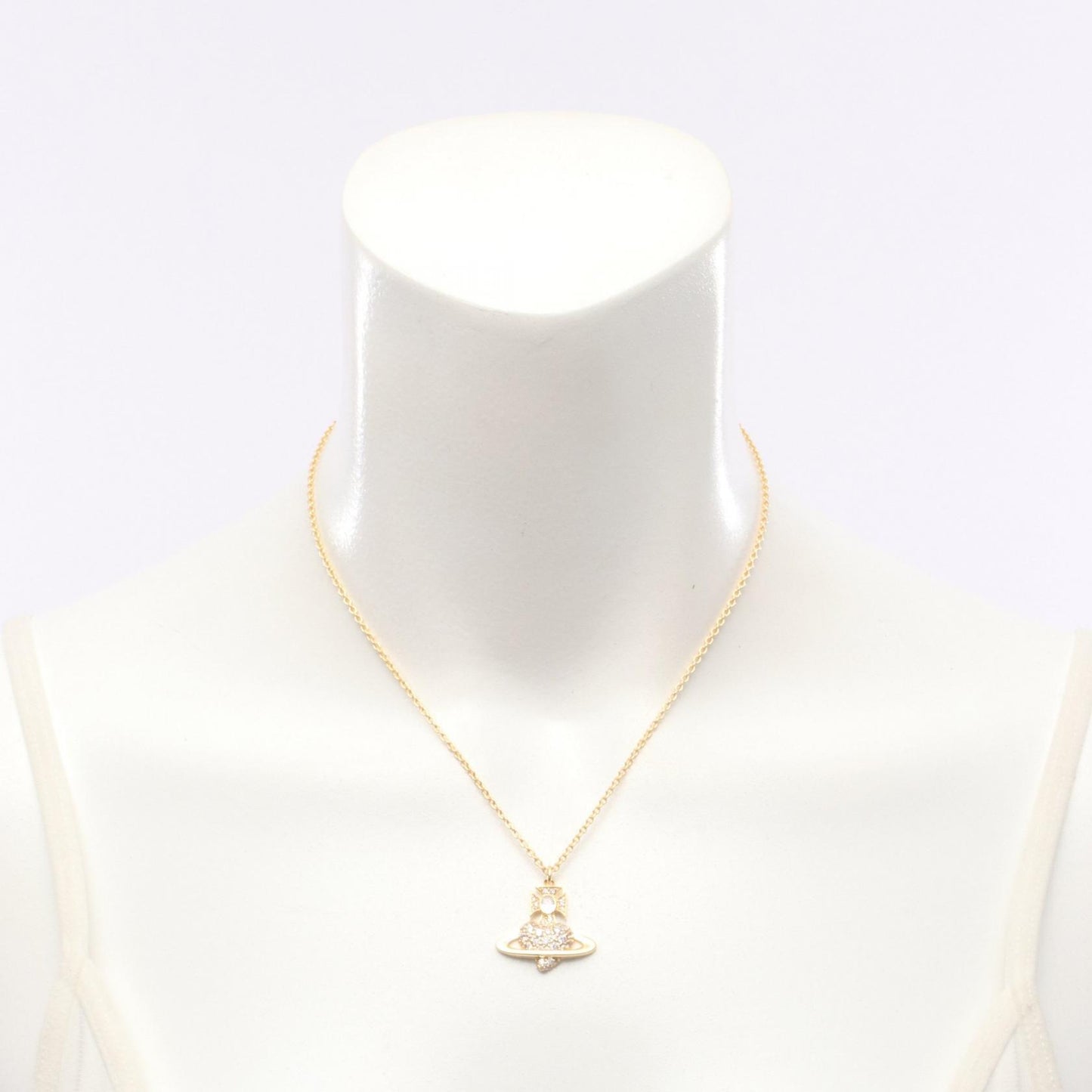AGNATHA ネックレス GP（ゴールドメッキ） ラインストーン ゴールド クリア ヴィヴィアンウエストウッド アクセサリー Vivienne Westwood