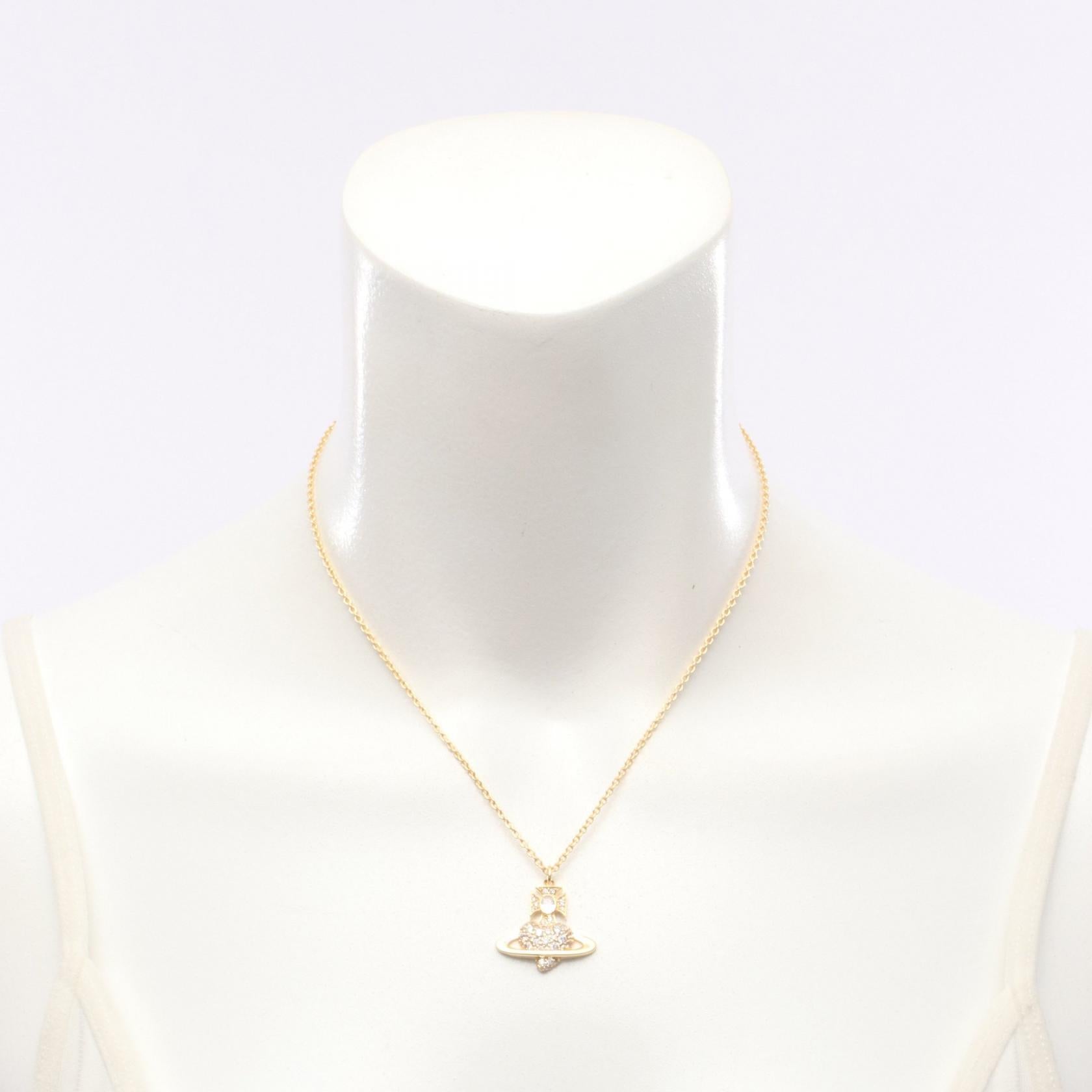 AGNATHA ネックレス GP（ゴールドメッキ） ラインストーン ゴールド クリア ヴィヴィアンウエストウッド アクセサリー Vivienne Westwood