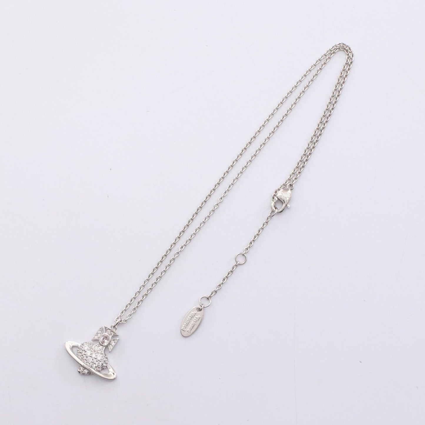 AGNATHA ネックレス ステンレススチール ラインストーン シルバー クリア ヴィヴィアンウエストウッド アクセサリー Vivienne Westwood