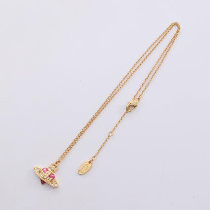 DIAMANTE HEART ネックレス GP（ゴールドメッキ） ラインストーン ゴールド ピンク クリア ヴィヴィアンウエストウッド アクセサリー Vivienne Westwood
