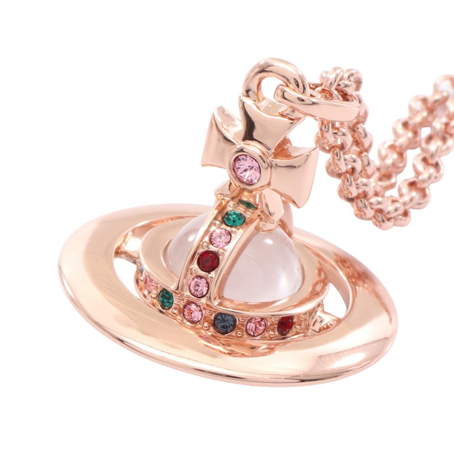 NEW TINY ORB ネックレス GP（ゴールドメッキ） ラインストーン ゴールド マルチカラー ヴィヴィアンウエストウッド アクセサリー Vivienne Westwood