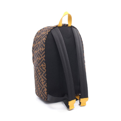 ズッカ バックパック リュックサック ナイロン レザー ブラウン ブラック イエロー フェンディ バッグ FENDI