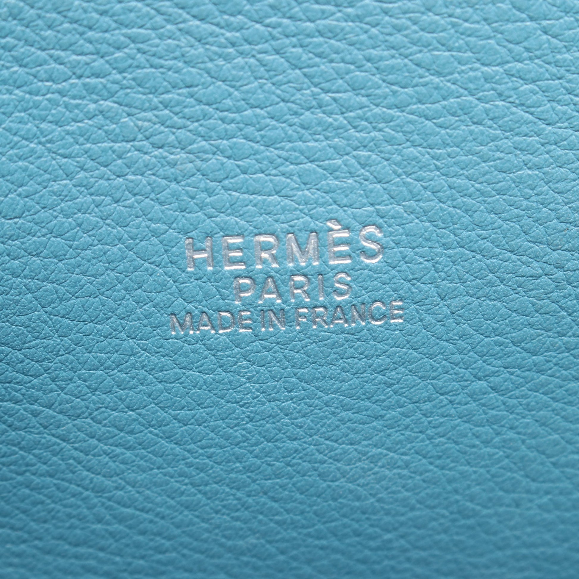 ボリード1923 30 ブルージーン ハンドバッグ ヴォーガリバー ブルー シルバー金具 □J刻印 エルメス バッグ HERMES