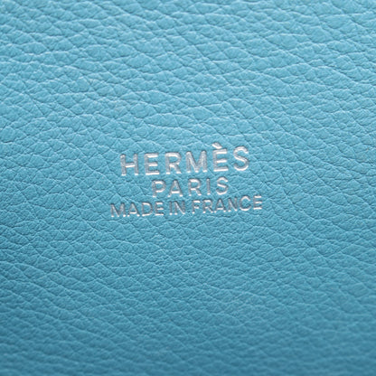 ボリード1923 30 ブルージーン ハンドバッグ ヴォーガリバー ブルー シルバー金具 □J刻印 エルメス バッグ HERMES