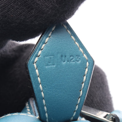 ボリード1923 30 ブルージーン ハンドバッグ ヴォーガリバー ブルー シルバー金具 □J刻印 エルメス バッグ HERMES