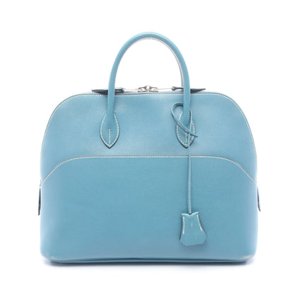 ボリード1923 30 ブルージーン ハンドバッグ ヴォーガリバー ブルー シルバー金具 □J刻印 エルメス バッグ HERMES