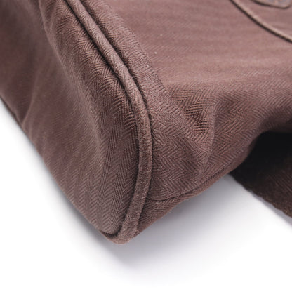 ボリード サンチュール ゴルフ ハバナ ウエストバッグ トワルシェブロン ブラウン シルバー金具 エルメス バッグ HERMES