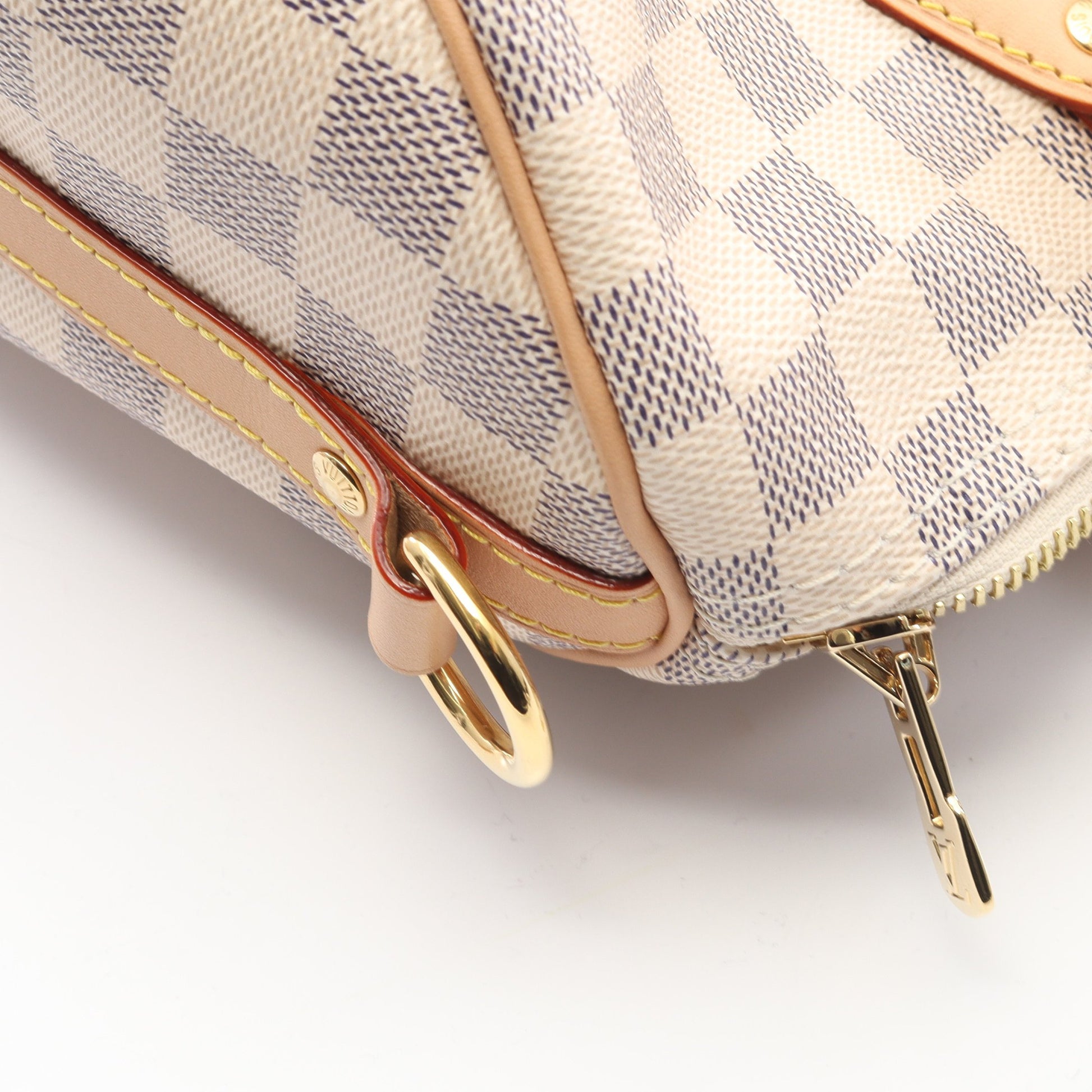 スピーディ バンドリエール30 ダミエアズール ハンドバッグ PVC レザー ホワイト 2WAY ルイヴィトン バッグ LOUIS VUITTON