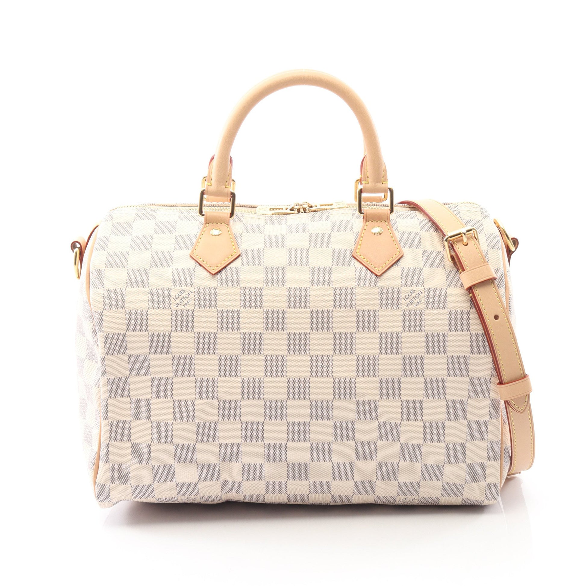 スピーディ バンドリエール30 ダミエアズール ハンドバッグ PVC レザー ホワイト 2WAY ルイヴィトン バッグ LOUIS VUITTON