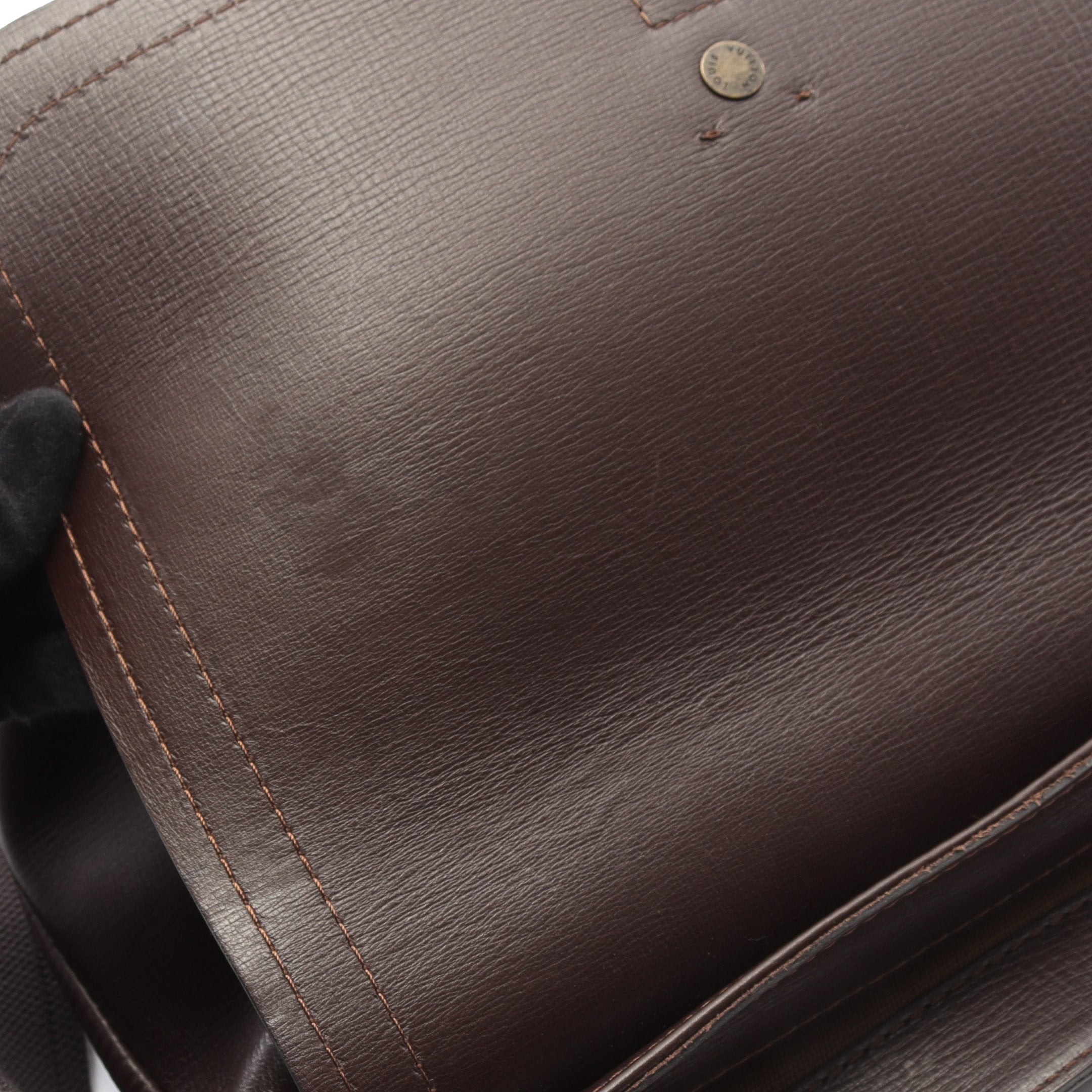 オハマ ユタ カフェ ショルダーバッグ レザー ダークブラウン ルイ