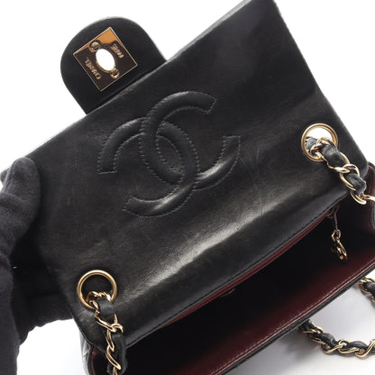 ミニマトラッセ チェーンショルダーバッグ ラムスキン ブラック ゴールド金具 シャネル バッグ CHANEL