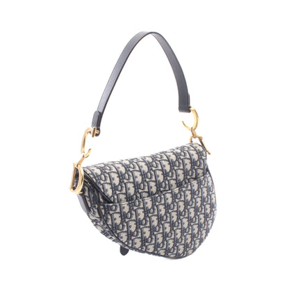 SADDLE サドル オブリーク ワンショルダーバッグ キャンバス レザー ネイビー ベージュ 2WAY クリスチャンディオール バッグ Christian Dior