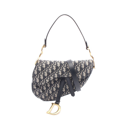 SADDLE サドル オブリーク ワンショルダーバッグ キャンバス レザー ネイビー ベージュ 2WAY クリスチャンディオール バッグ Christian Dior