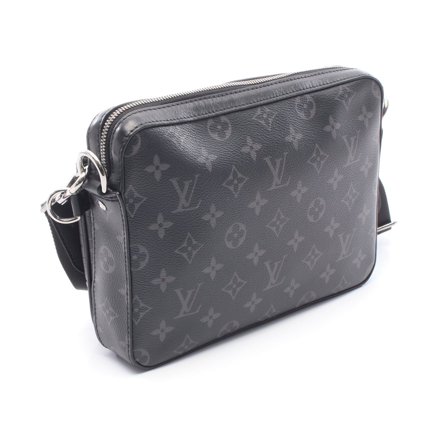 トリオ メッセンジャー モノグラム エクリプス ショルダーバッグ PVC レザー ブラック グレー ルイヴィトン バッグ LOUIS VUITTON