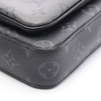 トリオ メッセンジャー モノグラム エクリプス ショルダーバッグ PVC レザー ブラック グレー ルイヴィトン バッグ LOUIS VUITTON