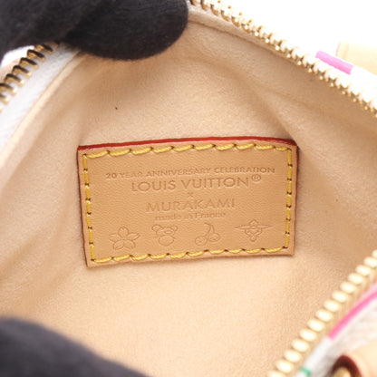 LV × TM ナノ スピーディ モノグラムマルチカラー ハンドバッグ PVC レザー ホワイト 2WAY ルイヴィトン バッグ LOUIS VUITTON