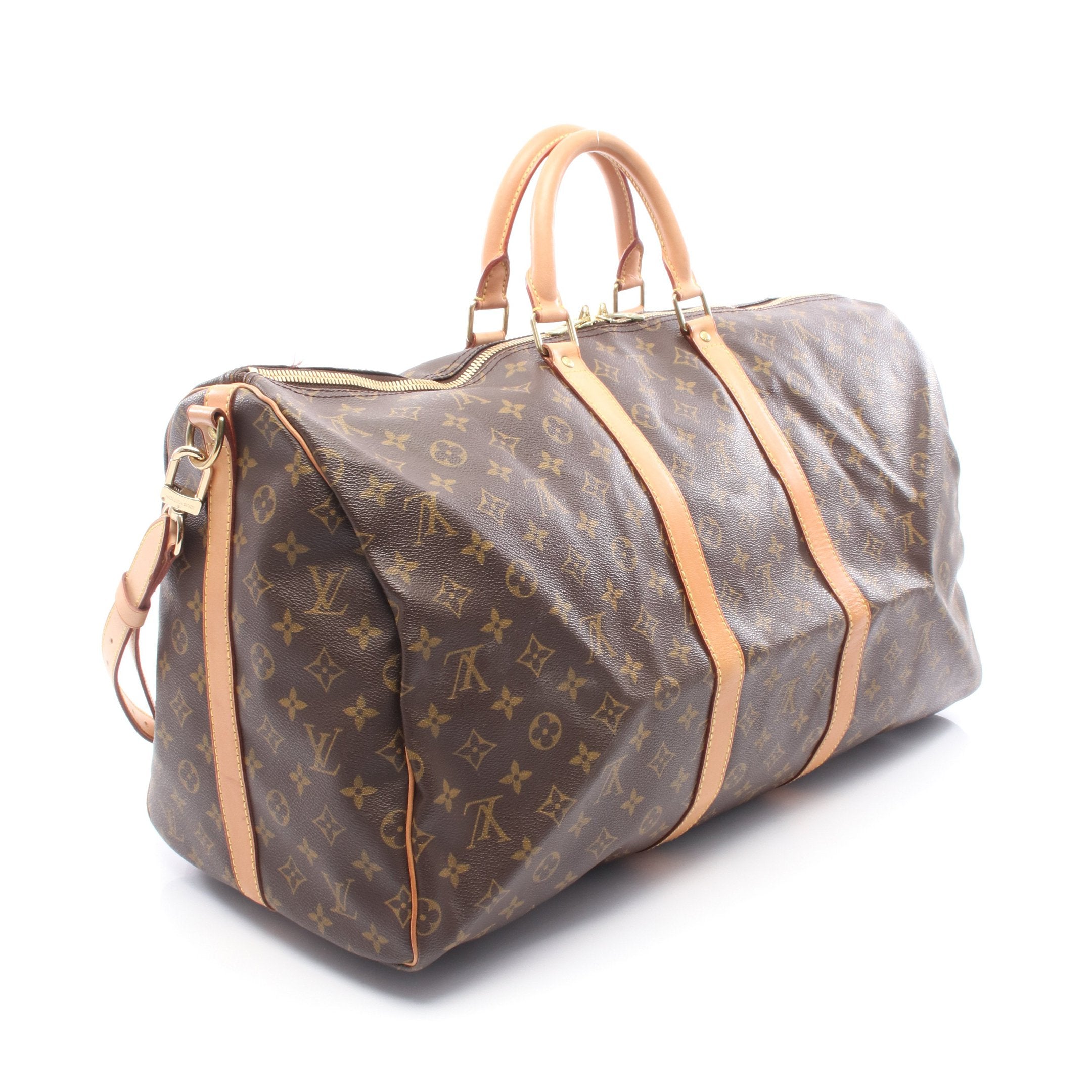 キーポル バンドリエール55 モノグラム ボストンバッグ PVC レザー