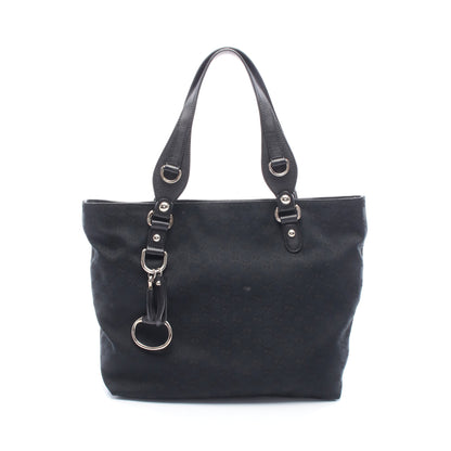 アイコンビット グッチシマ ショルダーバッグ トートバッグ キャンバス ブラック グッチ バッグ GUCCI