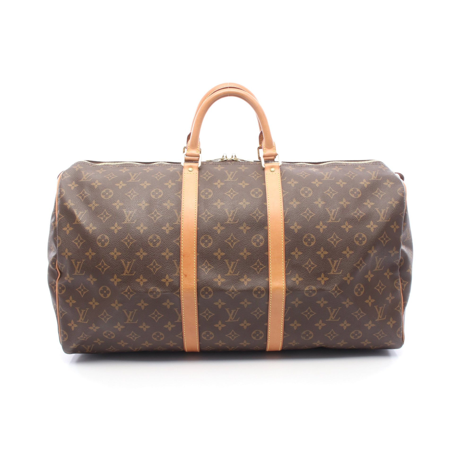 キーポル55 モノグラム ボストンバッグ PVC レザー ブラウン ルイヴィトン バッグ LOUIS VUITTON