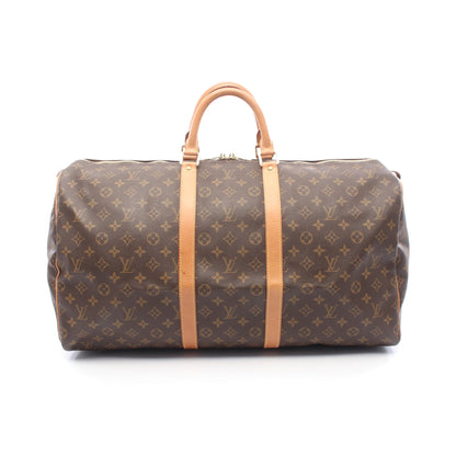 キーポル55 モノグラム ボストンバッグ PVC レザー ブラウン ルイヴィトン バッグ LOUIS VUITTON