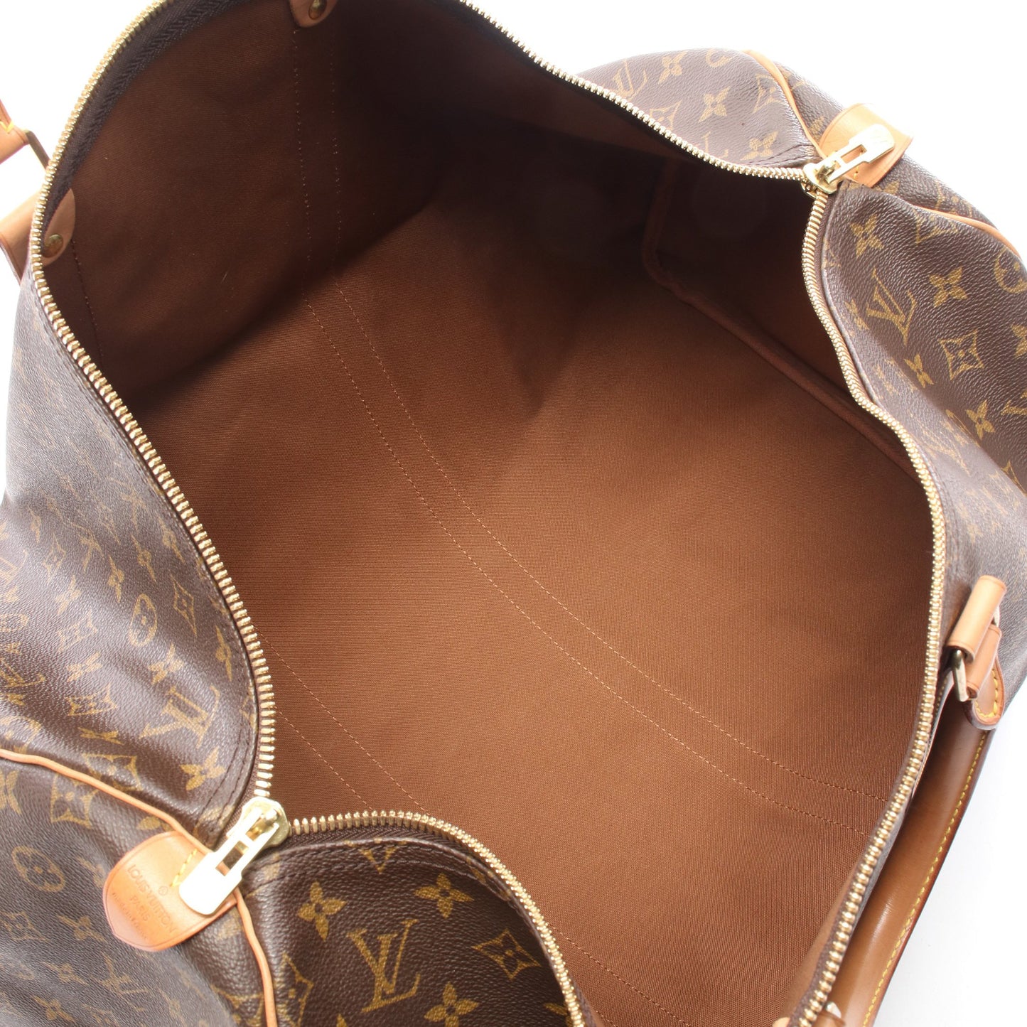 キーポル55 モノグラム ボストンバッグ PVC レザー ブラウン ルイヴィトン バッグ LOUIS VUITTON
