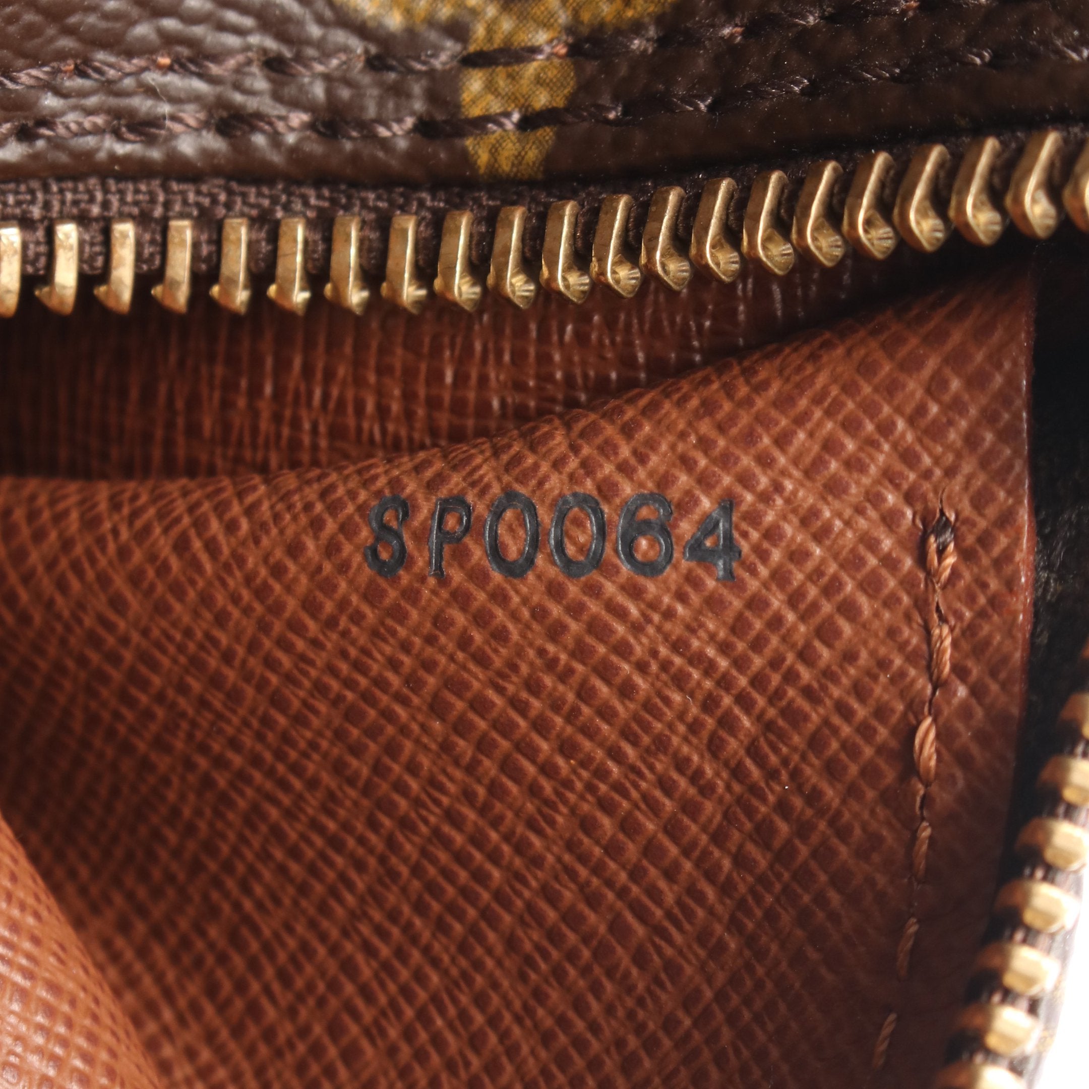 パピヨン30 モノグラム ハンドバッグ PVC レザー ブラウン ルイ